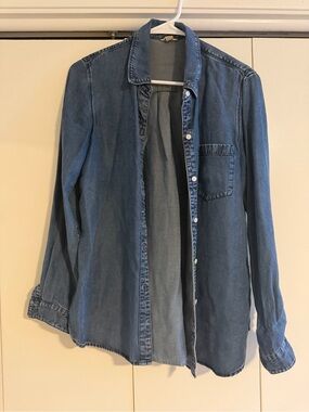 Fossil Light Blue Denim Shirt Jacket